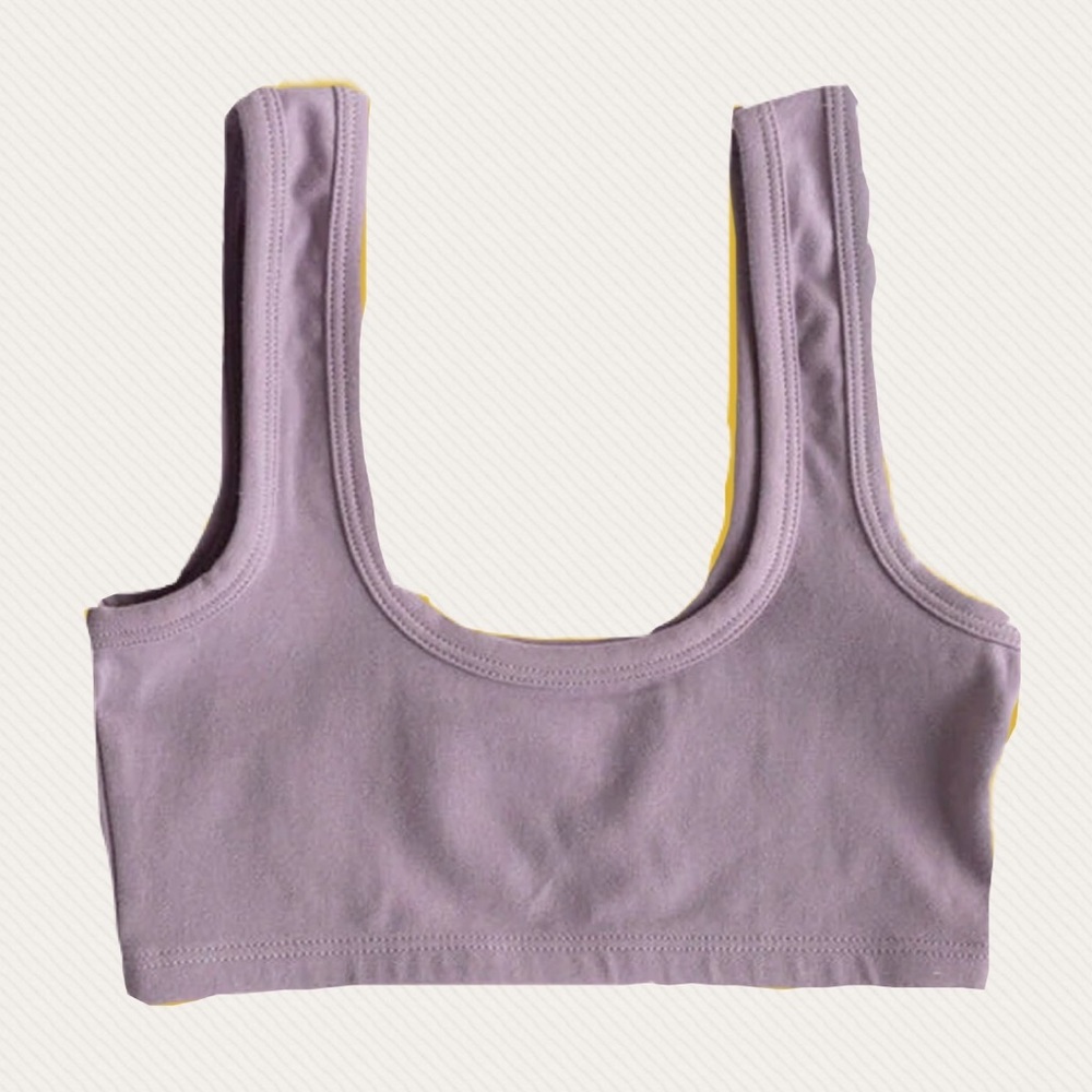 ARQ WIDE STRAP BRA IN LILAC